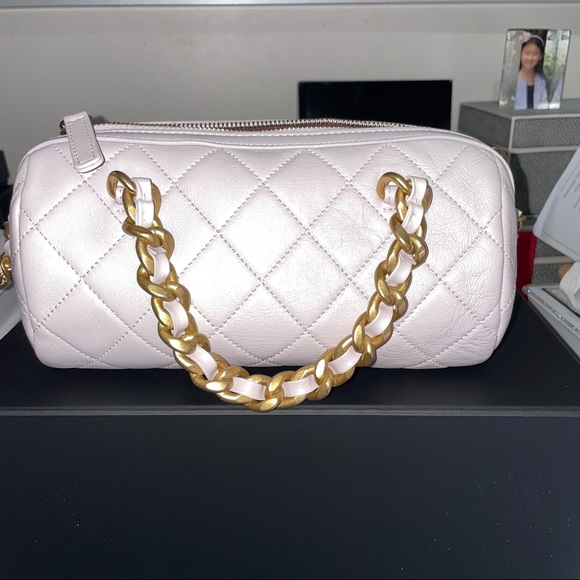 NEW 20A Chanel Bowler Crossbody Lilac Pink Bag - Picture 6 of 10